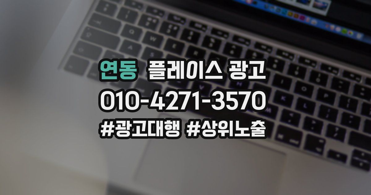 연동 플레이스 광고
