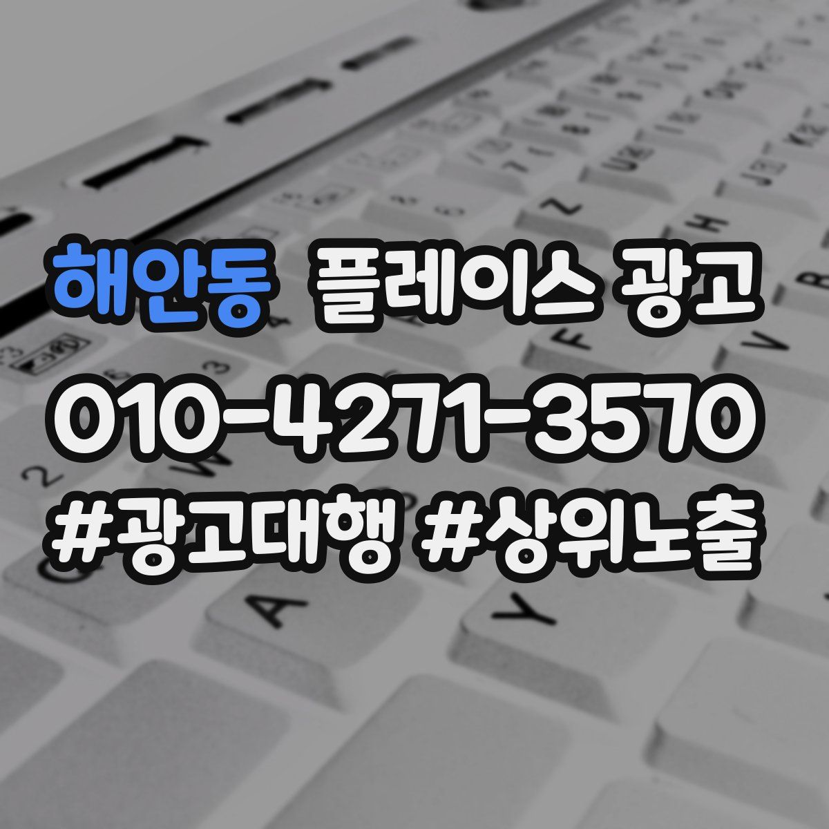 해안동 플레이스 광고