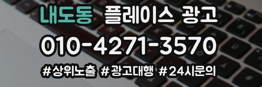 내도동 플레이스 광고