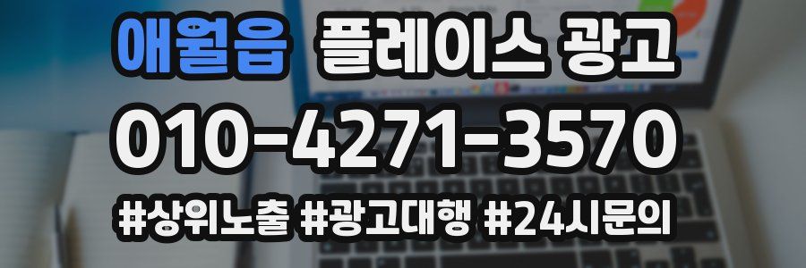 애월읍 플레이스 광고