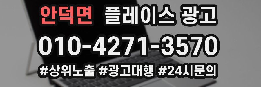 안덕면 플레이스 광고