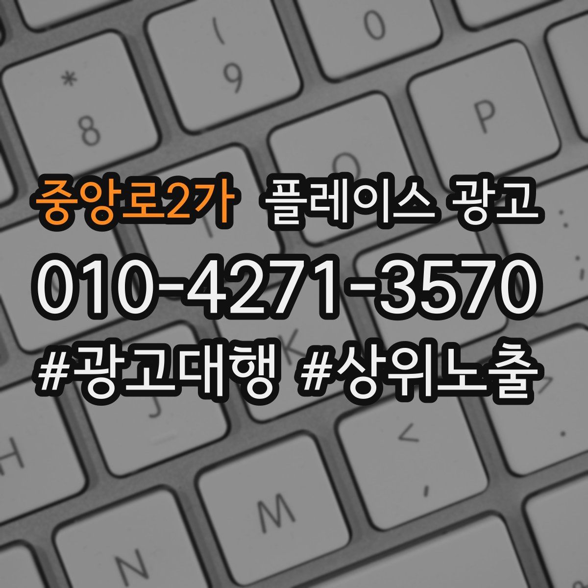 중앙로2가 플레이스 광고