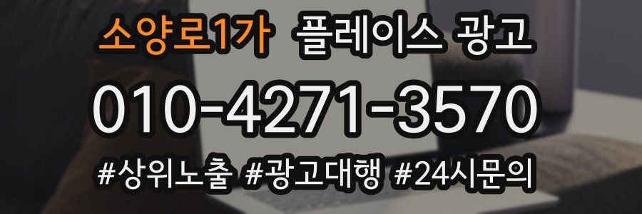 소양로1가 플레이스 광고
