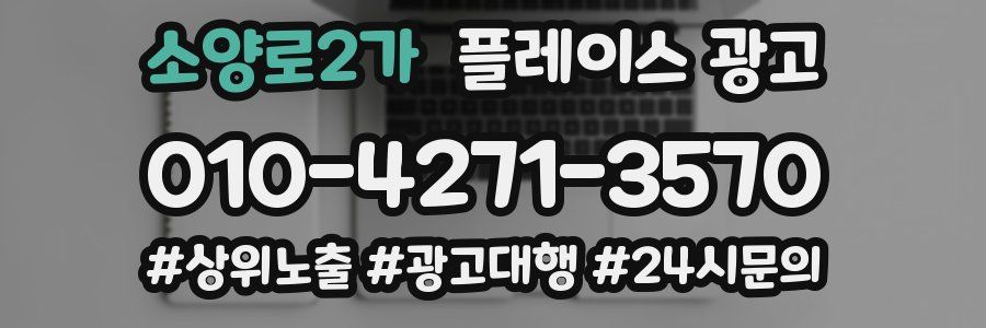 소양로2가 플레이스 광고