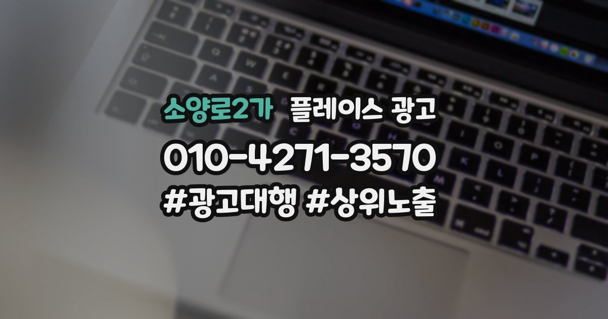 소양로2가 플레이스 광고