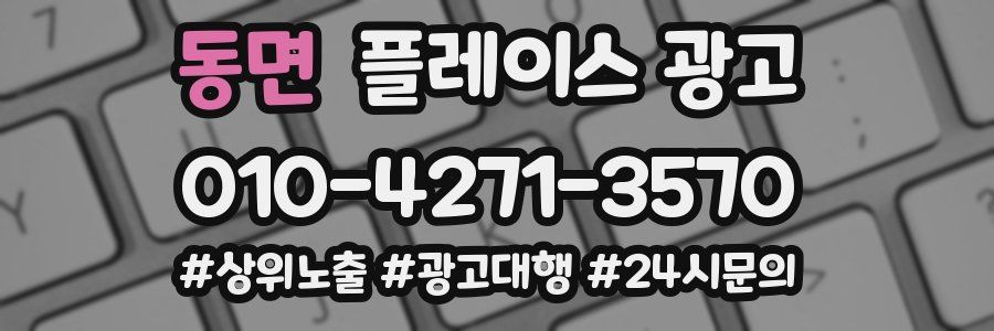 동면 플레이스 광고
