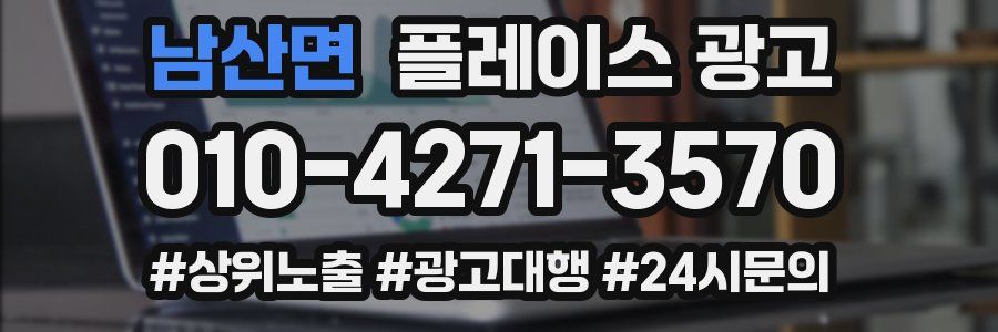 남산면 플레이스 광고