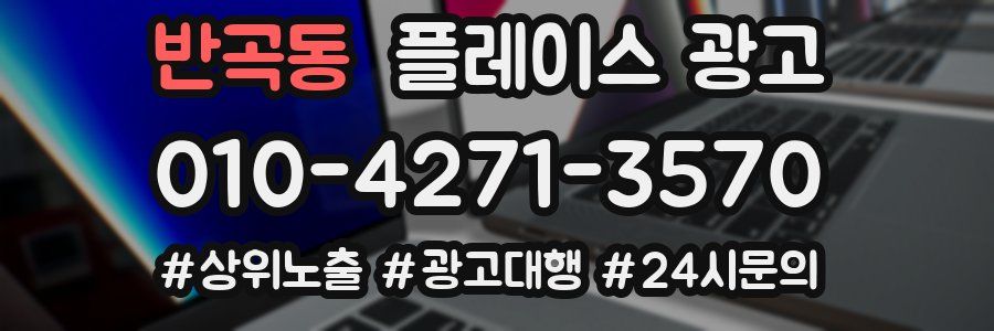 반곡동 플레이스 광고