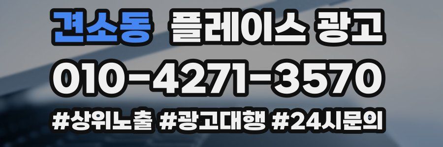 견소동 플레이스 광고