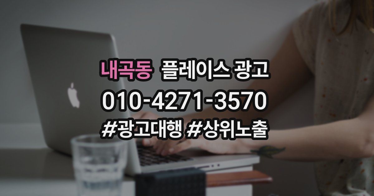 내곡동 플레이스 광고