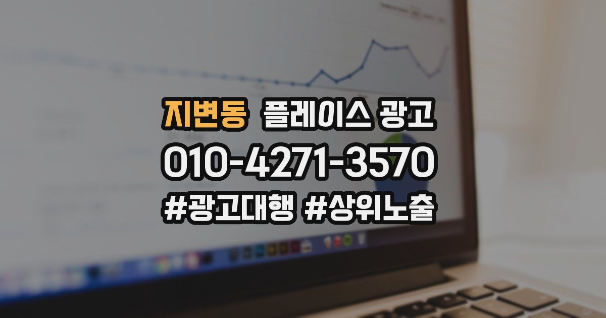 지변동 플레이스 광고