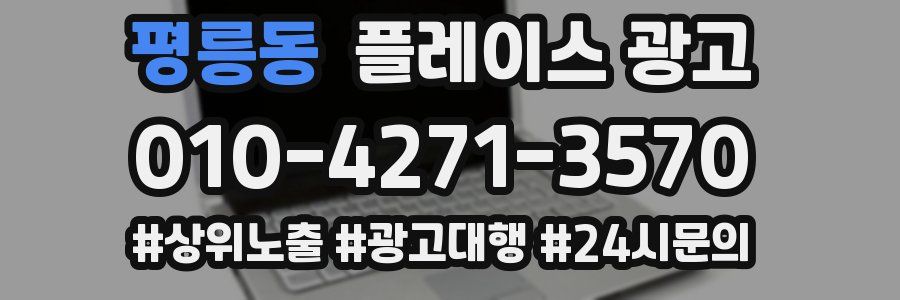 평릉동 플레이스 광고