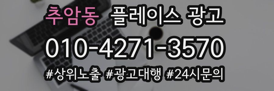 추암동 플레이스 광고