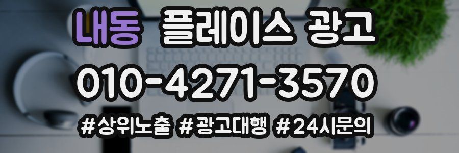 내동 플레이스 광고