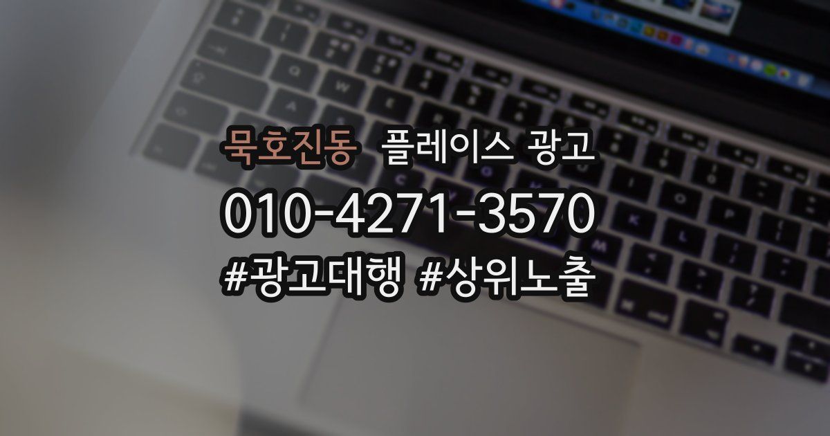 묵호진동 플레이스 광고