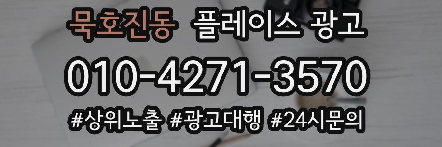 묵호진동 플레이스 광고