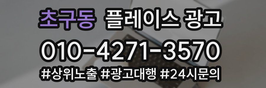 초구동 플레이스 광고