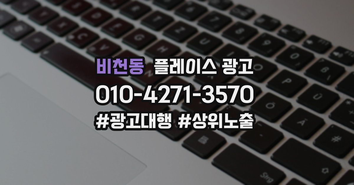 비천동 플레이스 광고
