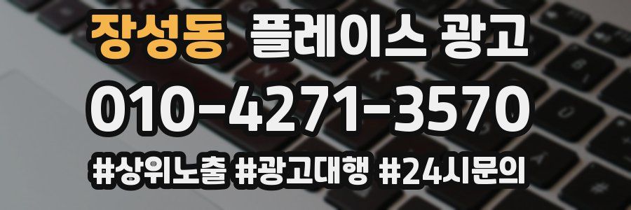 장성동 플레이스 광고