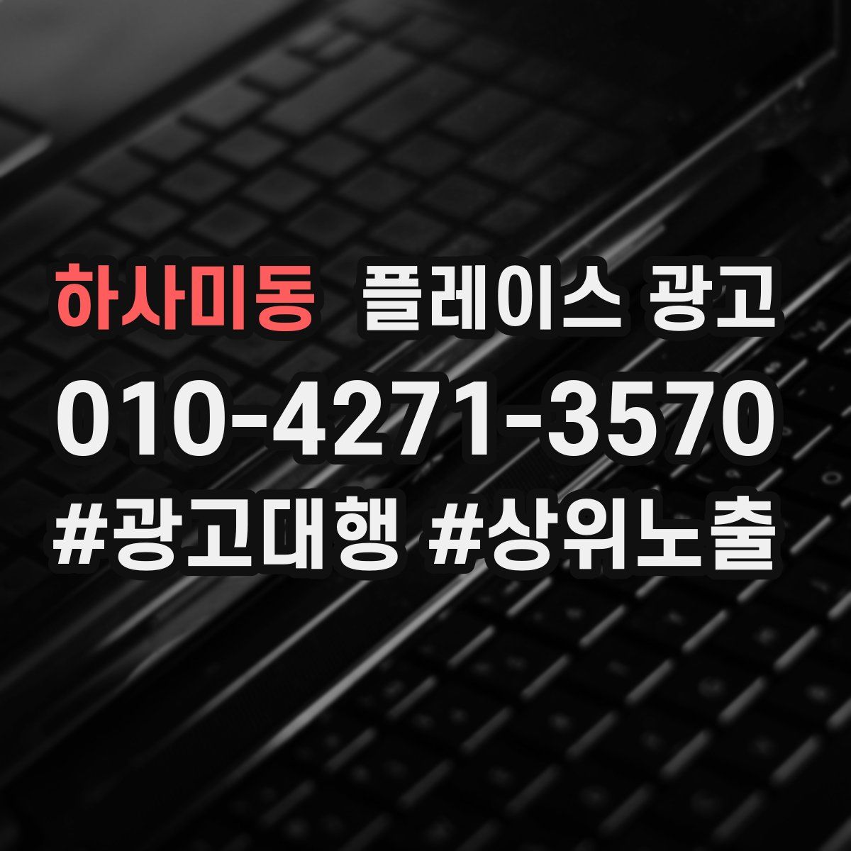 하사미동 플레이스 광고