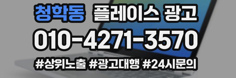 청학동 플레이스 광고