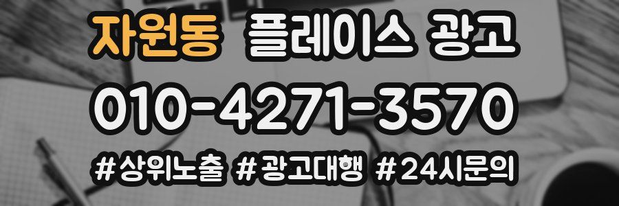 자원동 플레이스 광고