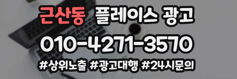 근산동 플레이스 광고