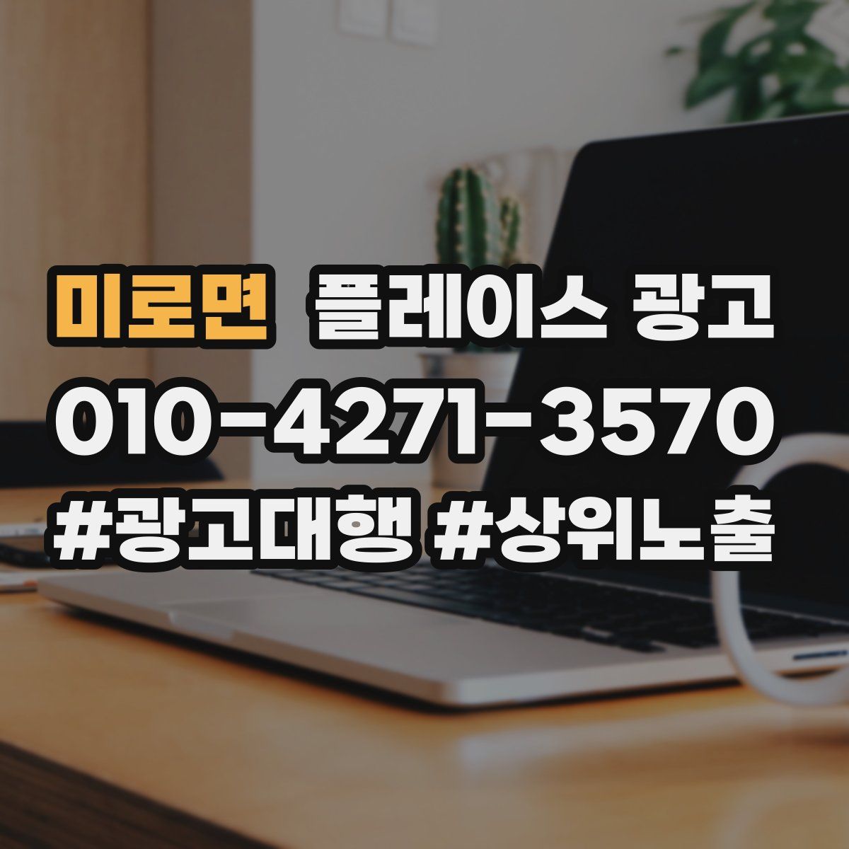미로면 플레이스 광고