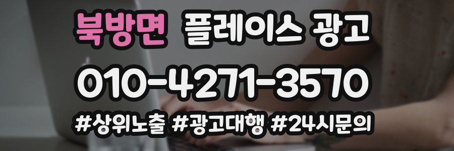 북방면 플레이스 광고