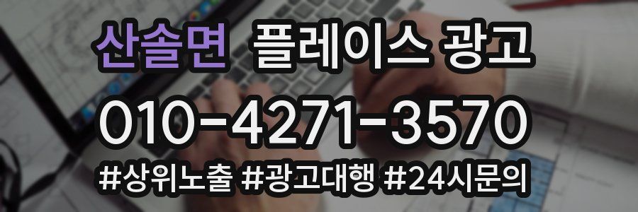 산솔면 플레이스 광고