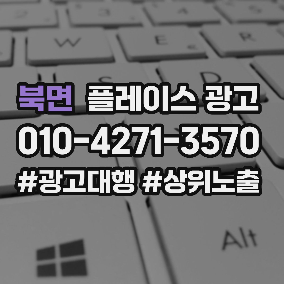 북면 플레이스 광고