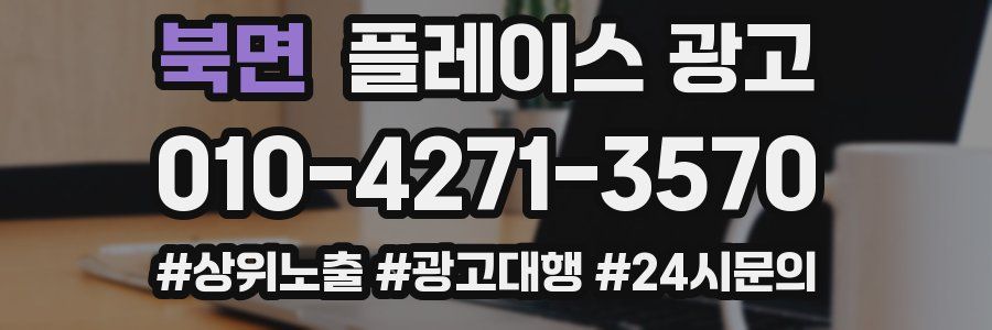 북면 플레이스 광고