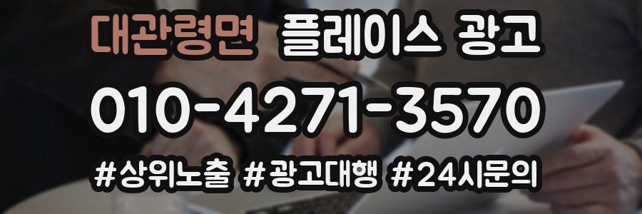 대관령면 플레이스 광고
