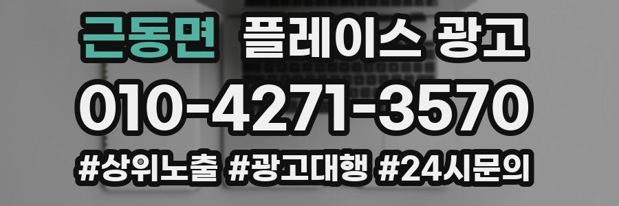 근동면 플레이스 광고