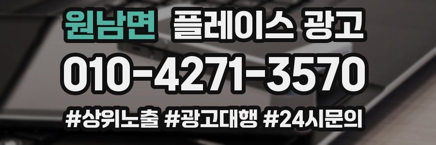 원남면 플레이스 광고