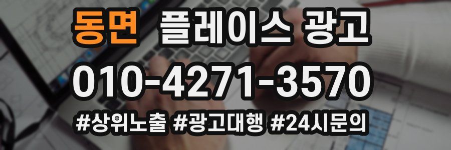 동면 플레이스 광고