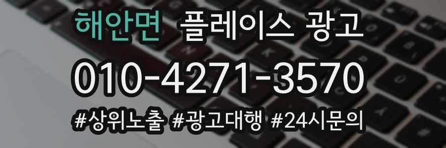 해안면 플레이스 광고