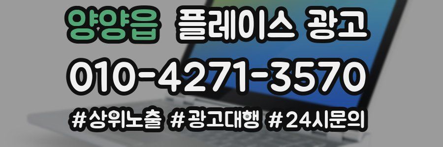 양양읍 플레이스 광고