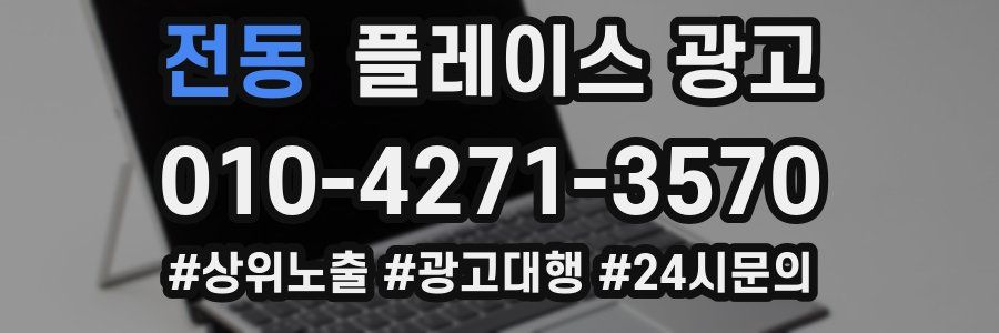 전동 플레이스 광고
