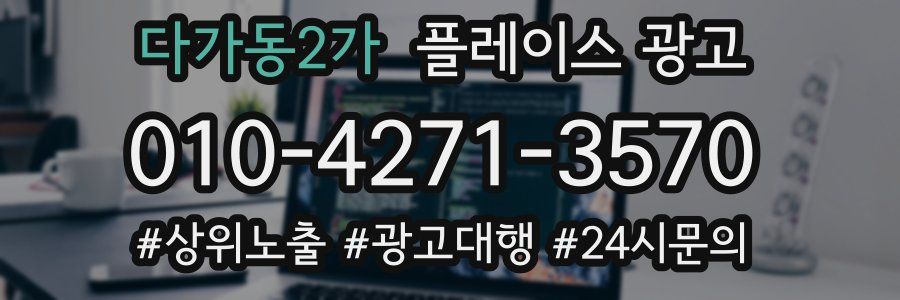 다가동2가 플레이스 광고