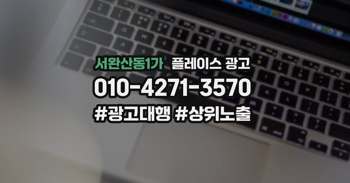서완산동1가 플레이스 광고