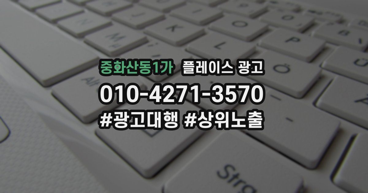 중화산동1가 플레이스 광고