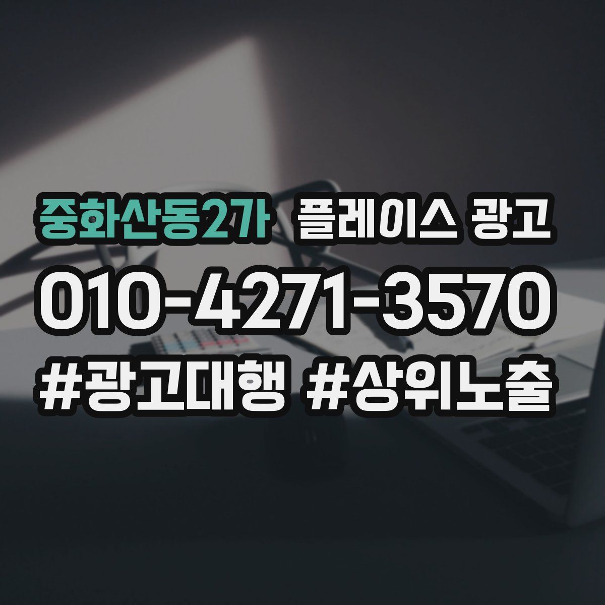 중화산동2가 플레이스 광고