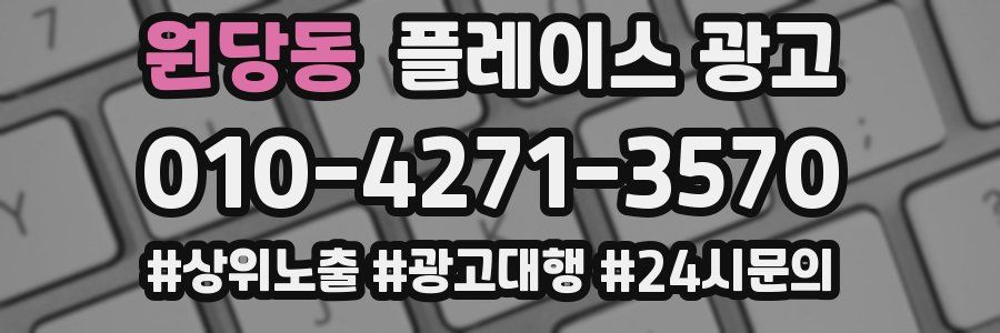 원당동 플레이스 광고