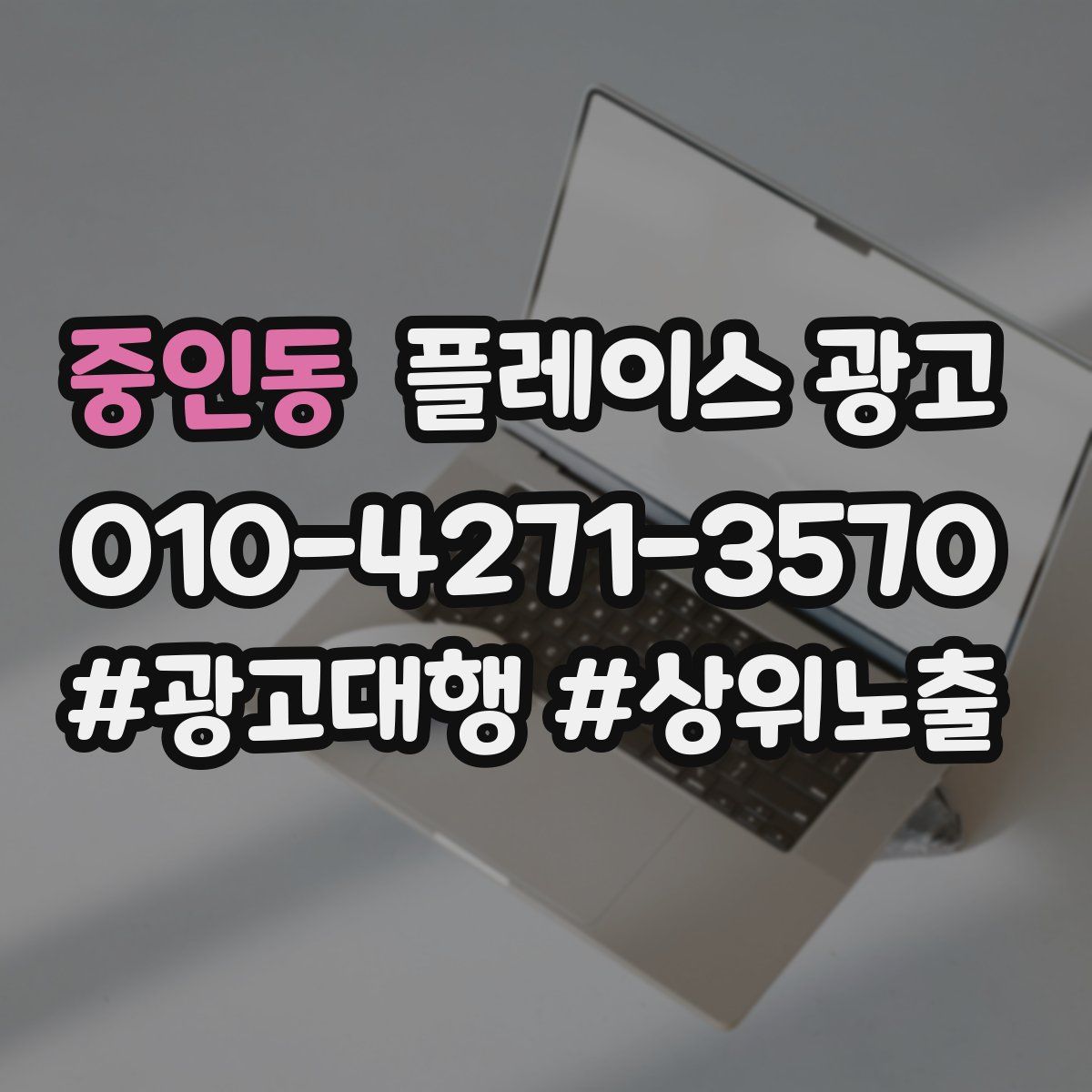중인동 플레이스 광고