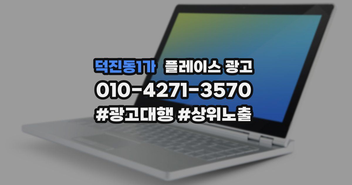 덕진동1가 플레이스 광고