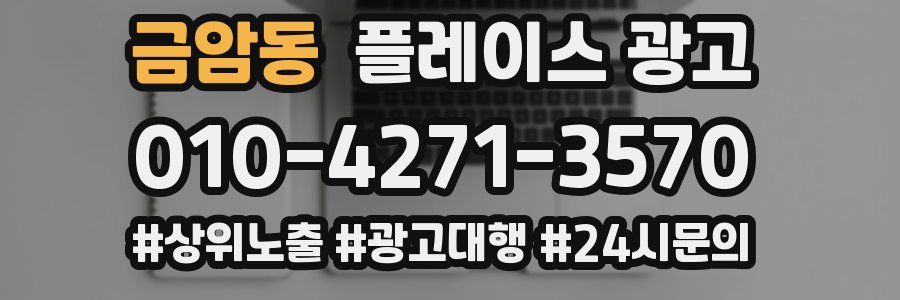 금암동 플레이스 광고