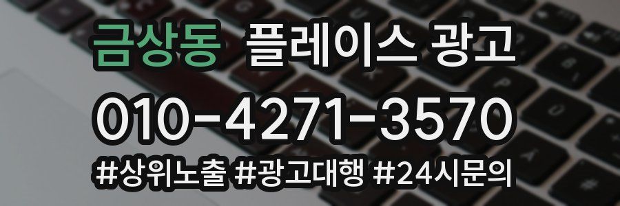 금상동 플레이스 광고