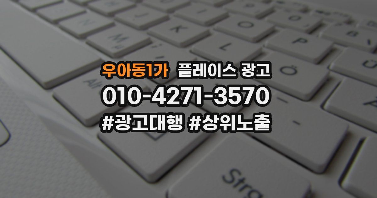우아동1가 플레이스 광고