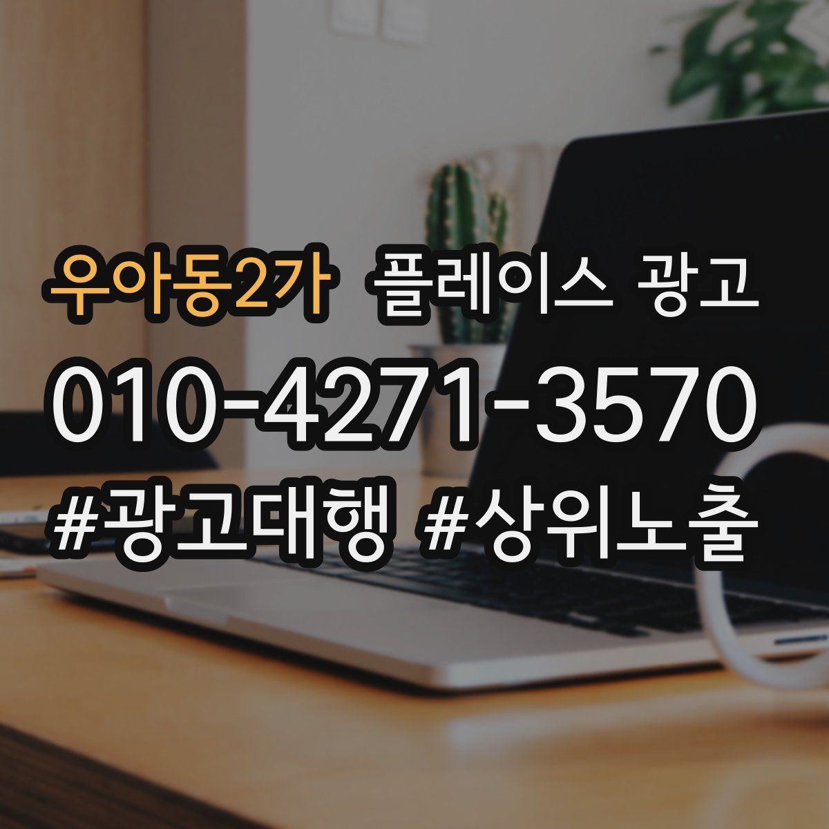 우아동2가 플레이스 광고
